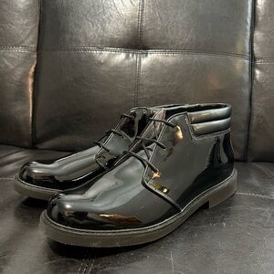 Black Patent Leather Men's Shoes